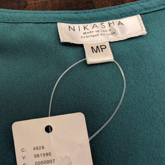 Anthropologie Nikasha Embroidered Satin Dress - Picture 10 of 13